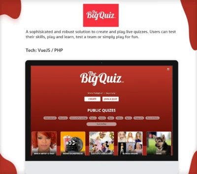 Website The Big Quiz